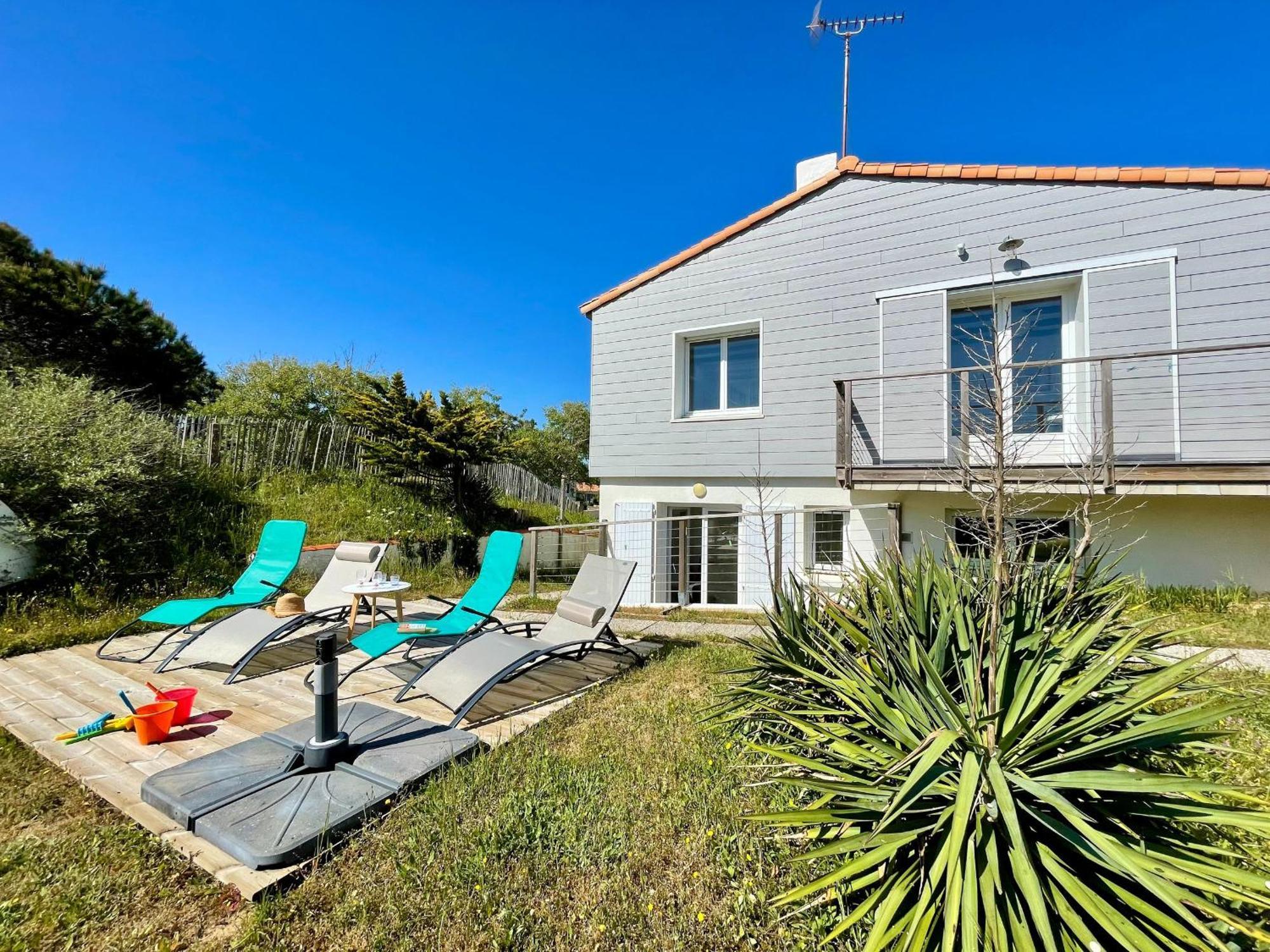 Maison Familiale Au Calme, Proche Plage, 9 Couchages, Terrasses, Wifi, Garage Velo - Bretignolles-Sur-Mer - Fr-1-231-203 外观 照片